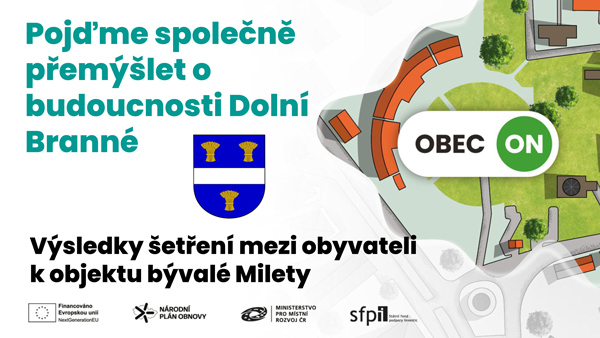 Výsledky šetření mezi obyvateli k objektu bývalé Milety