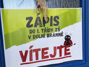 Zápis do 1. třídy ZŠ Dolní Branná dne 21. 1. 2026